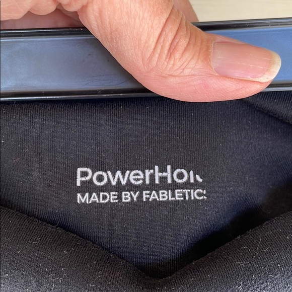 Black Fabletics ankle leggings.  Size S. - Picture 3 of 3